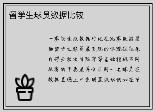 留学生球员数据比较
